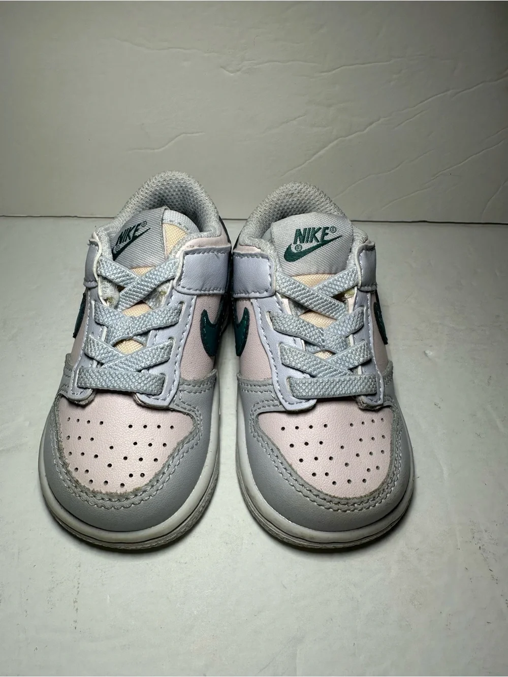 Nike Toddler Infant Dunk Low SE Easter Mint Blue Pastel Slip On Sneaker 4C